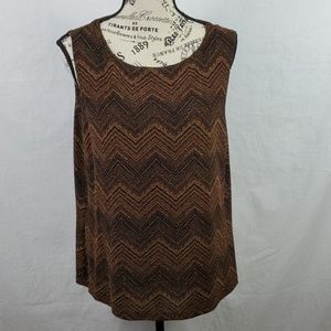 JKLA California/Sleeveless Top/Brown/Size XL (292)